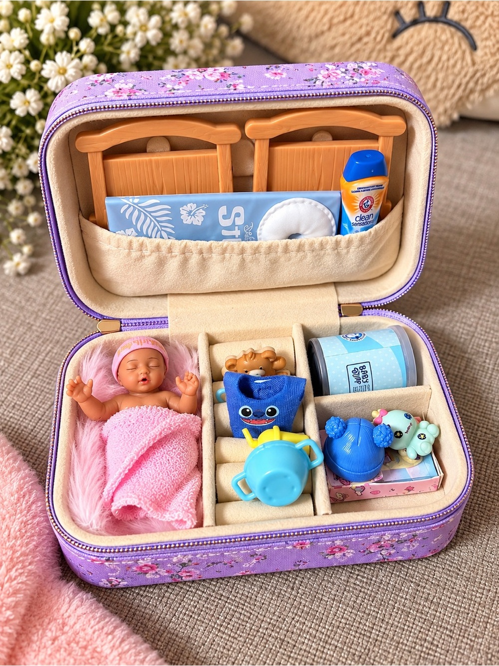 Mini reborn doll set